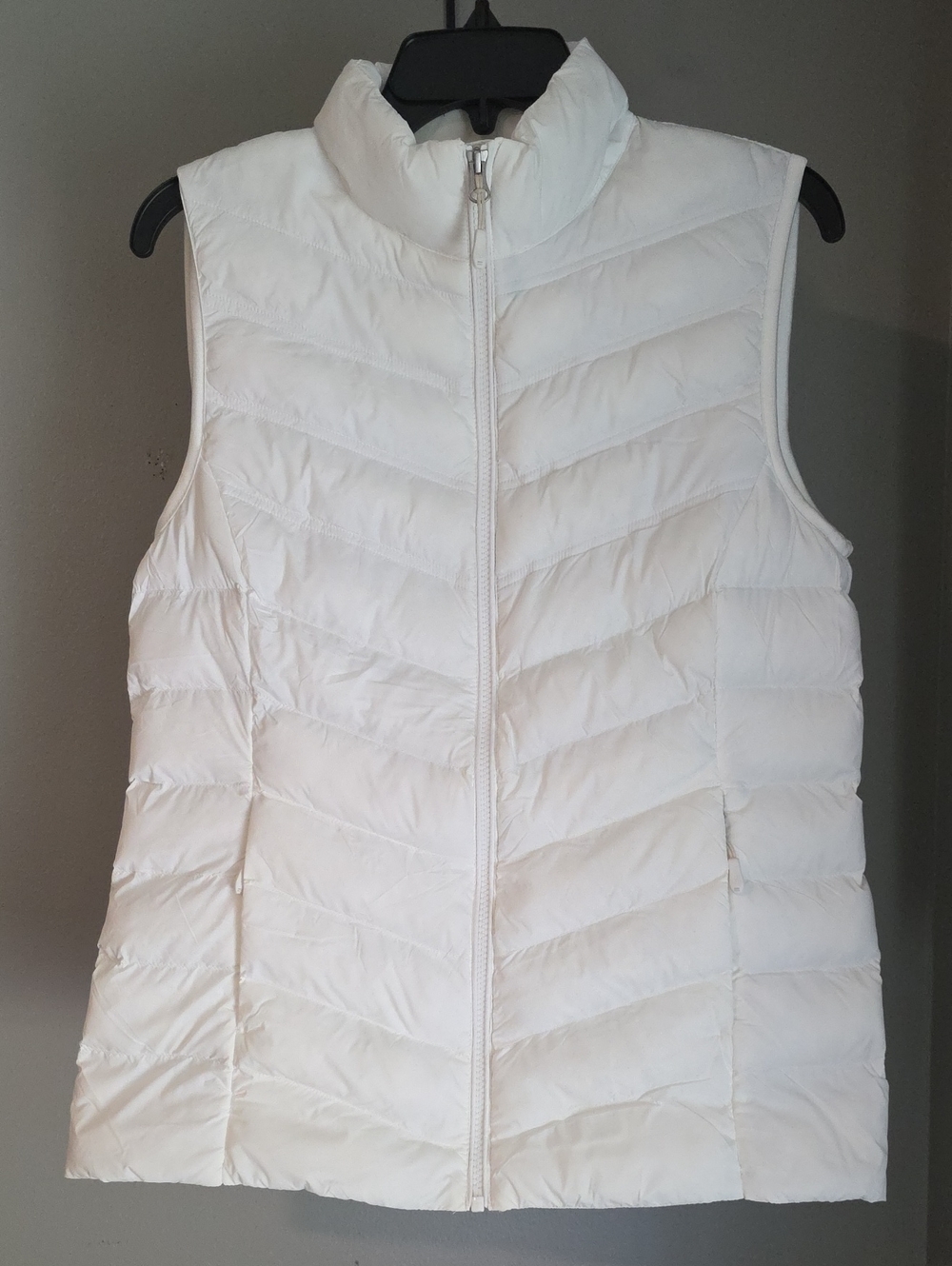 32 Degrees White Quilted Sleeveless Puffer Vest Size Small